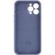Чохол для Apple iPhone 13 Pro Max Silicone Full camera закритий низ + захист камери / Сірий / Lavender Gray