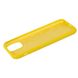Чохол для iPhone 11 Silicone Full canary yellow / жовтий / закритий низ
