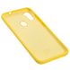 Чехол для Samsung Galaxy A11 / M11 Silicone Full желтый c закрытым низом и микрофиброю