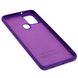 Чехол для Samsung Galaxy A21s (A217) Silicone Full фиолетовый c закрытым низом и микрофиброю