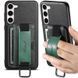 Кожаный чехол Wallet case and straps для Samsung Galaxy A24 4G (Черный / Black)