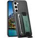 Кожаный чехол Wallet case and straps для Samsung Galaxy A24 4G (Черный / Black)
