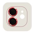 Захисне скло Metal Classic на камеру (в упак.) Apple iPhone 12 / 12 mini / 11 Червоний / Red