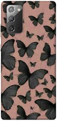 Чехол для Samsung Galaxy Note 20 PandaPrint Порхающие бабочки паттерн