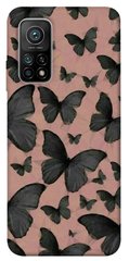 Чехол для Xiaomi Mi 10T PandaPrint Порхающие бабочки для паттерн