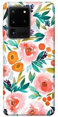 Чохол для Samsung Galaxy S20 Ultra PandaPrint Акварельні квіти 2 квіти