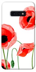 Чехол для Samsung Galaxy S10e PandaPrint Акварельные маки цветы