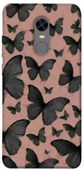 Чехол для Xiaomi Redmi 5 Plus PandaPrint Порхающие бабочки паттерн