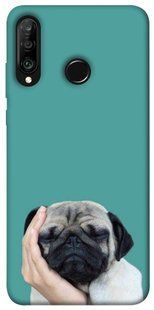 Чехол для Huawei P30 lite PandaPrint Спящий мопс животные