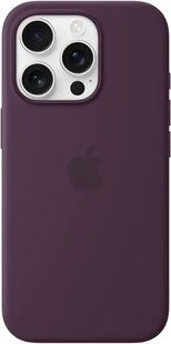 Чехол Silicone case Original 1:1 (AAA) with Magsafe для Apple iPhone 16 Pro (Бордовый/ Plum)