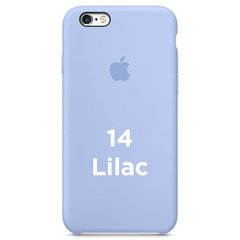 Чехол silicone case for iPhone 6/6s Lilac / голубой