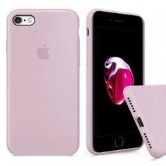 Чохол silicone case for iPhone 6 / 6s з мікрофіброю і закритим низом Pink Sand / Пудровий / Рожевий пісок