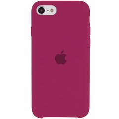 Чохол Silicone Case (AA) Для Apple iPhone SE (2020) (Червоний / Rose Red)