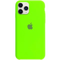 Чехол для Apple iPhone 11 Pro (5.8") Silicone Full / закрытый низ (Салатовый / Neon Green)