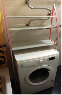 Стійка органайзер над пральною машиною - підлогові полки для ванної кімнати