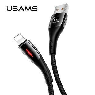 Кабель USAMS Lightning Nylon U-Tone series US-SJ303 |1.2m, 2A| Black, Black