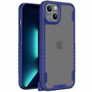 Чохол TPU+PC TRAVEL Carbon для Apple iPhone 13 (6.1"") Синій