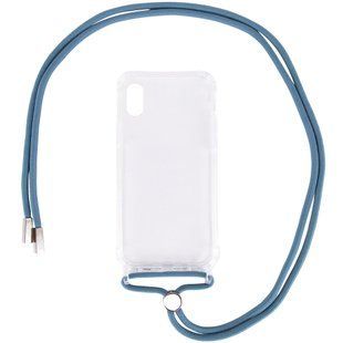Чехол TPU Crossbody Transparent для Apple iPhone XR (6.1"") Зеленый / Pine green