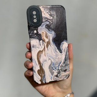 Чехол для iPhone X / XS Rubbed Print Silicone Waves 3