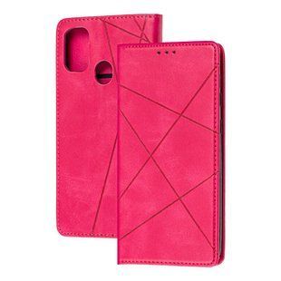 Чохол книжка Business Leather для Samsung Galaxy M21 / M30s малиновий