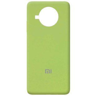 Чохол для Xiaomi Mi 10T Lite / Redmi Note 9 Pro 5G Silicone Full (М'ятний / Mint) з закритим низом і мікрофібри