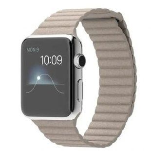 Шкіряний ремінець Leather Loop Band для Apple Watch 38/40/41 mm Stone