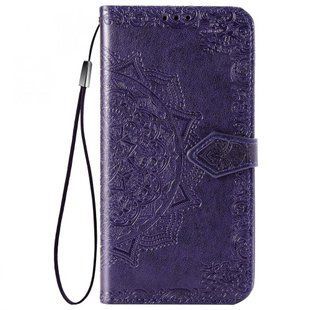 Кожаный чехол (книжка) Art Case с визитницей для Xiaomi Redmi Note 9 / Redmi 10X Фиолетовый