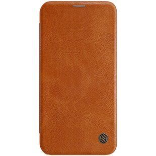 Шкіряний чохол (книжка) Nillkin Qin Series для Apple iPhone 12 mini (5.4") (Коричневий)
