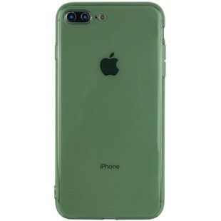 Матовий напівпрозорий TPU чохол із захистом камери для Apple iPhone 7 plus / 8 plus (5.5 ") (Зелений / Green)
