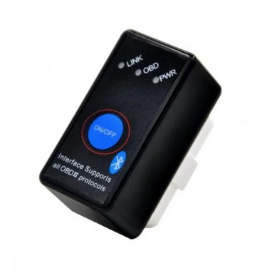 Автомобильный сканер ошибок с поддержкой Bluetooth V1.5 OBD2 ELM327, Черный