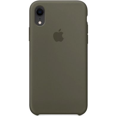 Чохол для Apple iPhone XR (6.1 "") Silicone Case Сірий / Light Olive