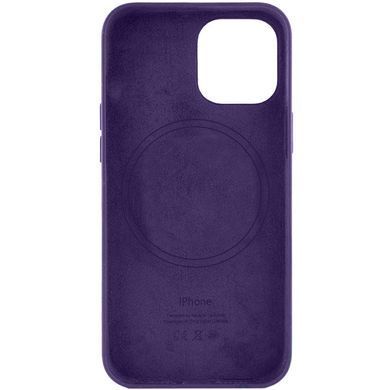 Кожаный чехол Leather Case (AA) with MagSafe для Apple iPhone 14 Plus (6.7") Фиолетовый / Amethys
