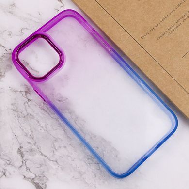 Чехол TPU+PC Fresh sip series для Apple iPhone 11 (6.1") Синий / Фиолетовый