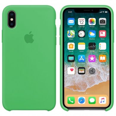 Чехол silicone case for iPhone X/XS Spearmint / Мятный