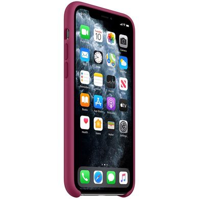 Чехол Silicone case Original 1:1 (AAA) для Apple iPhone 11 Pro Max (6.5") (Малиновый / Pomegranate) Лучшее качество!!