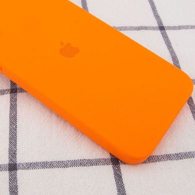 Чехол для Apple iPhone 11 Pro Silicone Full camera / закрытый низ + защита камеры (Оранжевый / Bright Orange)