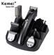 Машинка триммер для стрижки волосся KEMEI KM-600 (11 В 1 + Підставка)