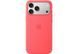 Чехол Silicone case Original 1:1 (AAA) with Magsafe для Apple iPhone 17 Pro Max (Розовый / Bright Guava)