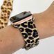 Леопардовий ремінець для Apple Watch 42/44/45/46/49 mm Leopard Black