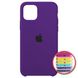 Чехол Apple silicone case for iPhone 11 Pro с микрофиброй и закрытым низом Ultra Violet