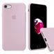 Чехол silicone case for iPhone 6/6s с микрофиброй и закрытым низом Pink Sand / Пудровый / Розовый песок