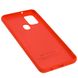 Чехол для Samsung Galaxy A21s (A217) Silicone Full красный c закрытым низом и микрофиброю