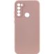 Чохол для Xiaomi Redmi Note 8T Silicone Full рожевий пісок з закритим низом і мікрофіброю