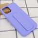 Чехол Silicone Case Hand Holder для Apple iPhone 12 mini (5.4") (Сиреневый / Dasheen)