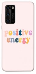 Чехол для Huawei P40 PandaPrint Positive energy надписи