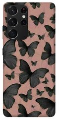 Чехол для Samsung Galaxy S21 Ultra PandaPrint Порхающие бабочки паттерн