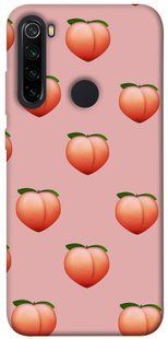 Чехол для Xiaomi Redmi Note 8 PandaPrint Персики паттерн