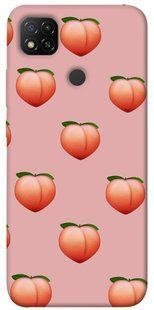 Чехол для Xiaomi Redmi 9C PandaPrint Персики паттерн