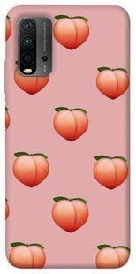 Чехол для Xiaomi Redmi Note 9 4G / Redmi 9 Power / Redmi 9T PandaPrint Персики паттерн
