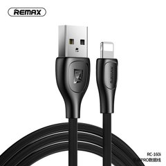 Кабель REMAX Lightning Lesu Pro Data Cable RC-160i |1m, 2.1A| Black, Black